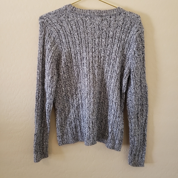 Karen Scott Cable Knit Sweater L - Picture 3 of 4